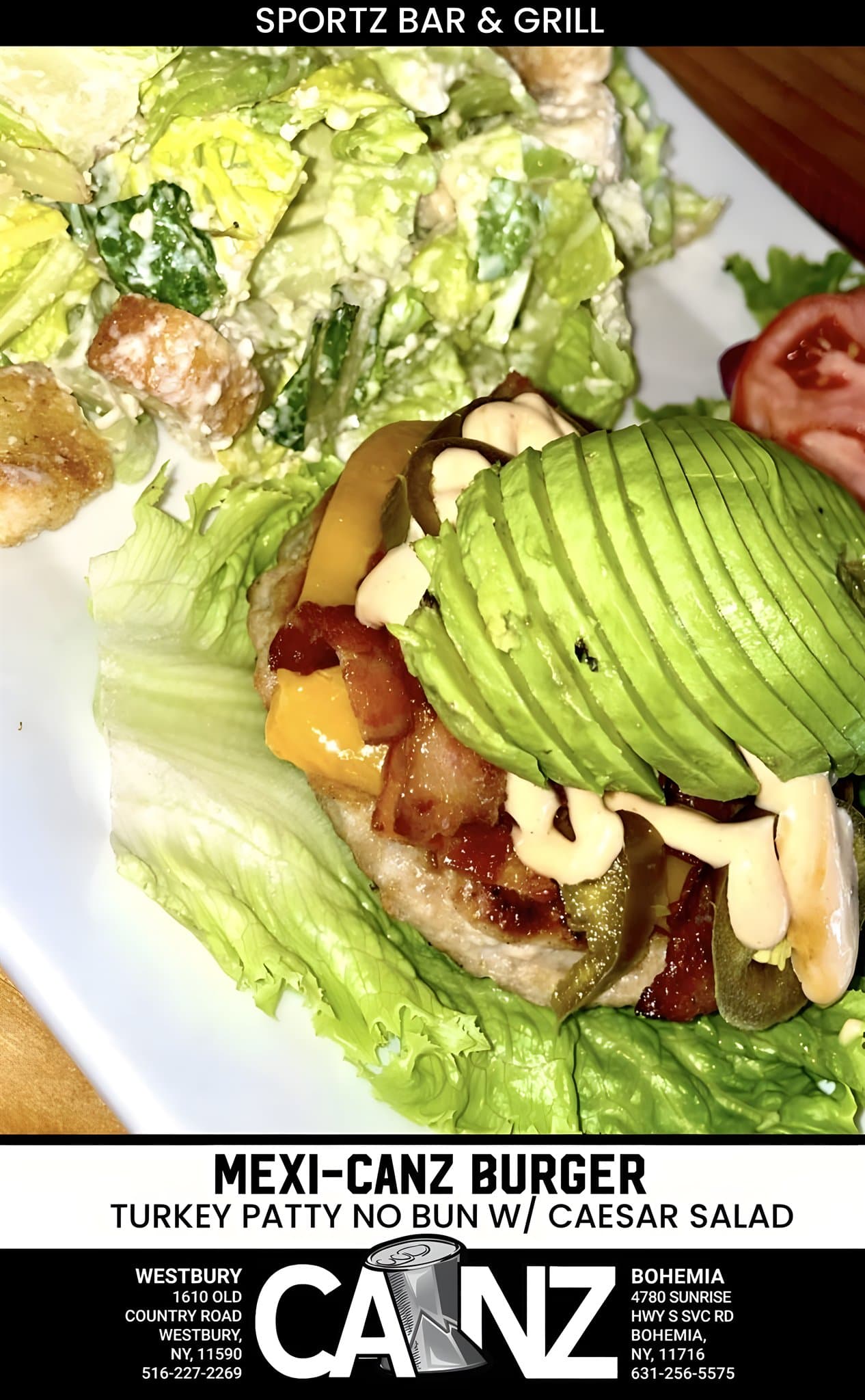 Chicken sandwich with avocado and bacon